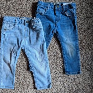 Zara toddler boys skinny jeans 12-18 M